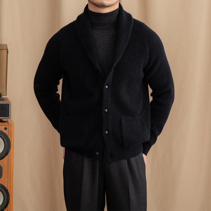 Thick Vintage Knitted Retro Cardigan For Men