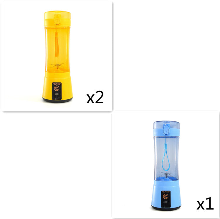 Portable Electric Fruit Juicer - Wireless USB Rechargeable Mini Multifunction Smoothie Blender