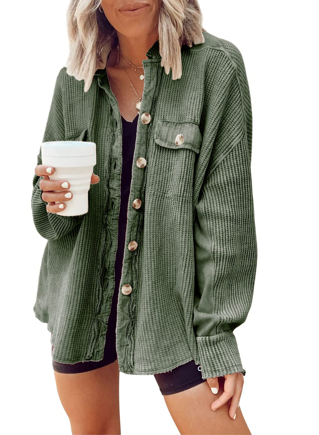 Women's Patchwork Irregular Shirt Jacket