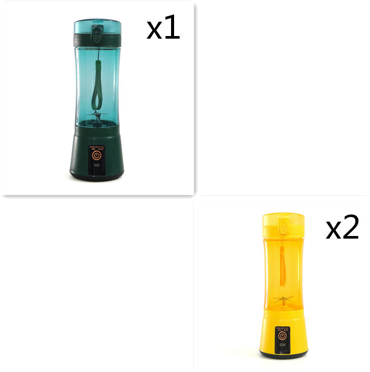 Portable Electric Fruit Juicer - Wireless USB Rechargeable Mini Multifunction Smoothie Blender