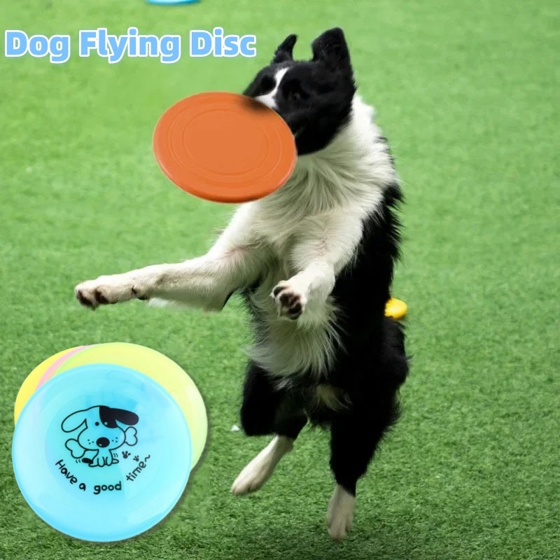 Silicone Flying Saucer Funny Pet Toy For Dogs And Cats - Suitable For Dog Flying Disc Game, Interactive Training And Chew-Resistant