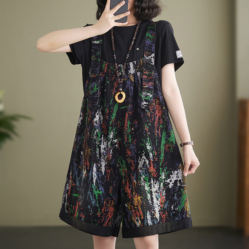 Women's Loose Fitting Fashionable Denim Straps