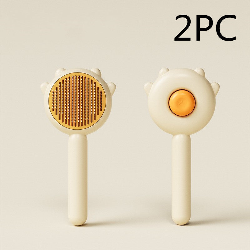Pet Comb And Massage Brush - Hair Removal Brush For Cat And Dog Grooming