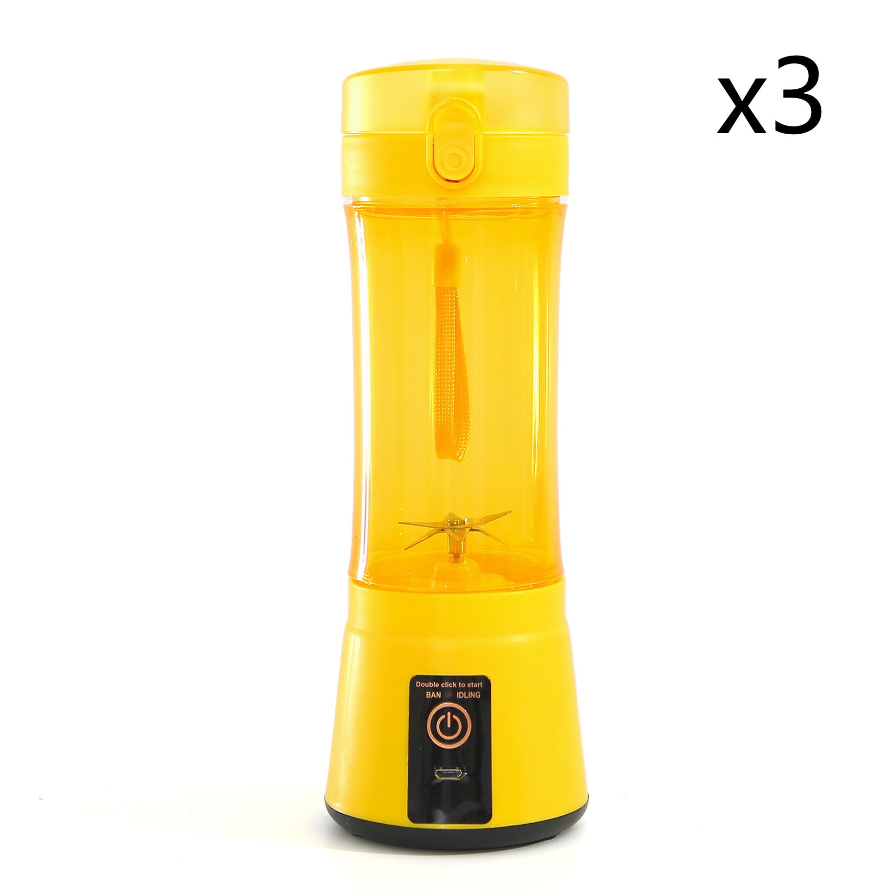 Portable Electric Fruit Juicer - Wireless USB Rechargeable Mini Multifunction Smoothie Blender