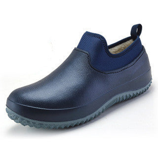 Men's Autumn And Winter Plus Velvet Chef Shoes