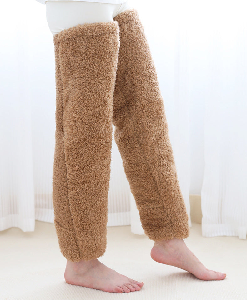 Winter Warm Over Knee High Fuzzy Long Socks - Cold-proof Stockings, Home Floor Sleeping Socks - Unisex