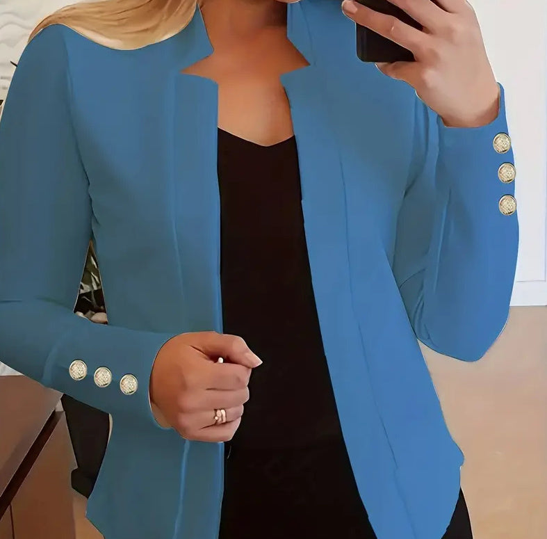 Women's Solid Colour Casual Professional Blazer For Ladies
