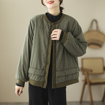 Women's Retro Thickened Cotton-Padded Jacket - Short Coat