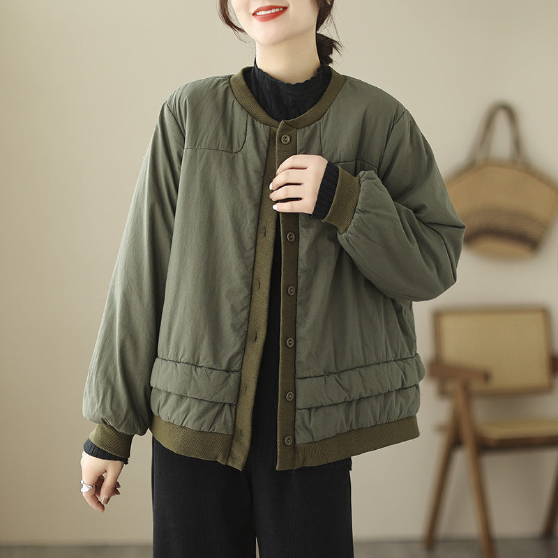 Women's Retro Thickened Cotton-Padded Jacket - Short Coat
