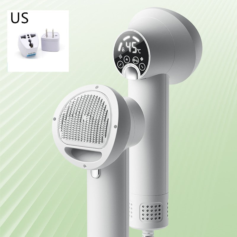 Smart Pet Hair Dryer Integrated With Intelligent Blowing and Combing Feature - Silent And Unharmful Cat Hairdressing Machine