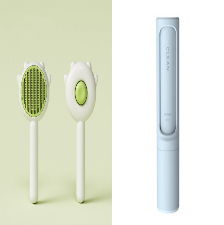 Pet Comb And Massage Brush - Hair Removal Brush For Cat And Dog Grooming