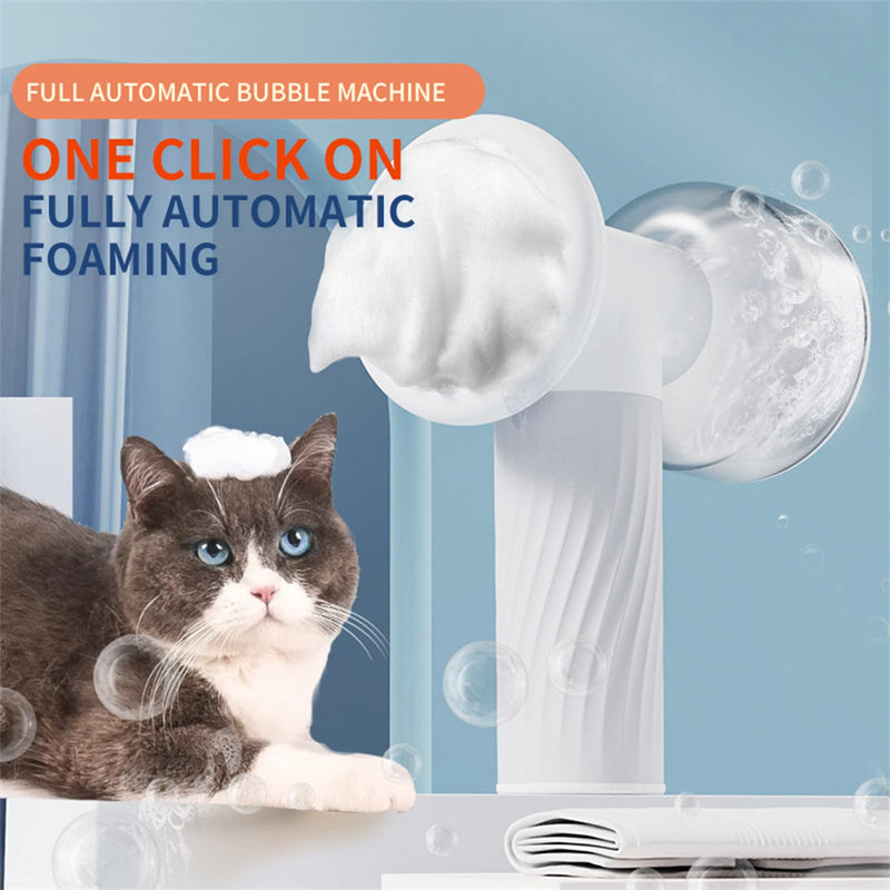 Automatic Foaming Dog And Cat Bath Brush With Soap Dispenser - Dog Shampoo Electric And Massage Brush