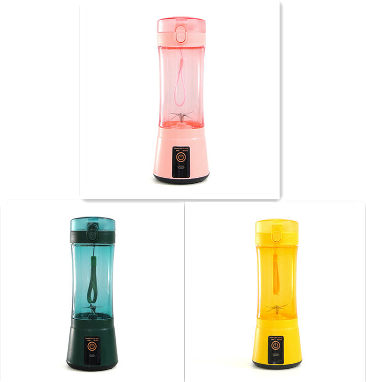 Portable Electric Fruit Juicer - Wireless USB Rechargeable Mini Multifunction Smoothie Blender