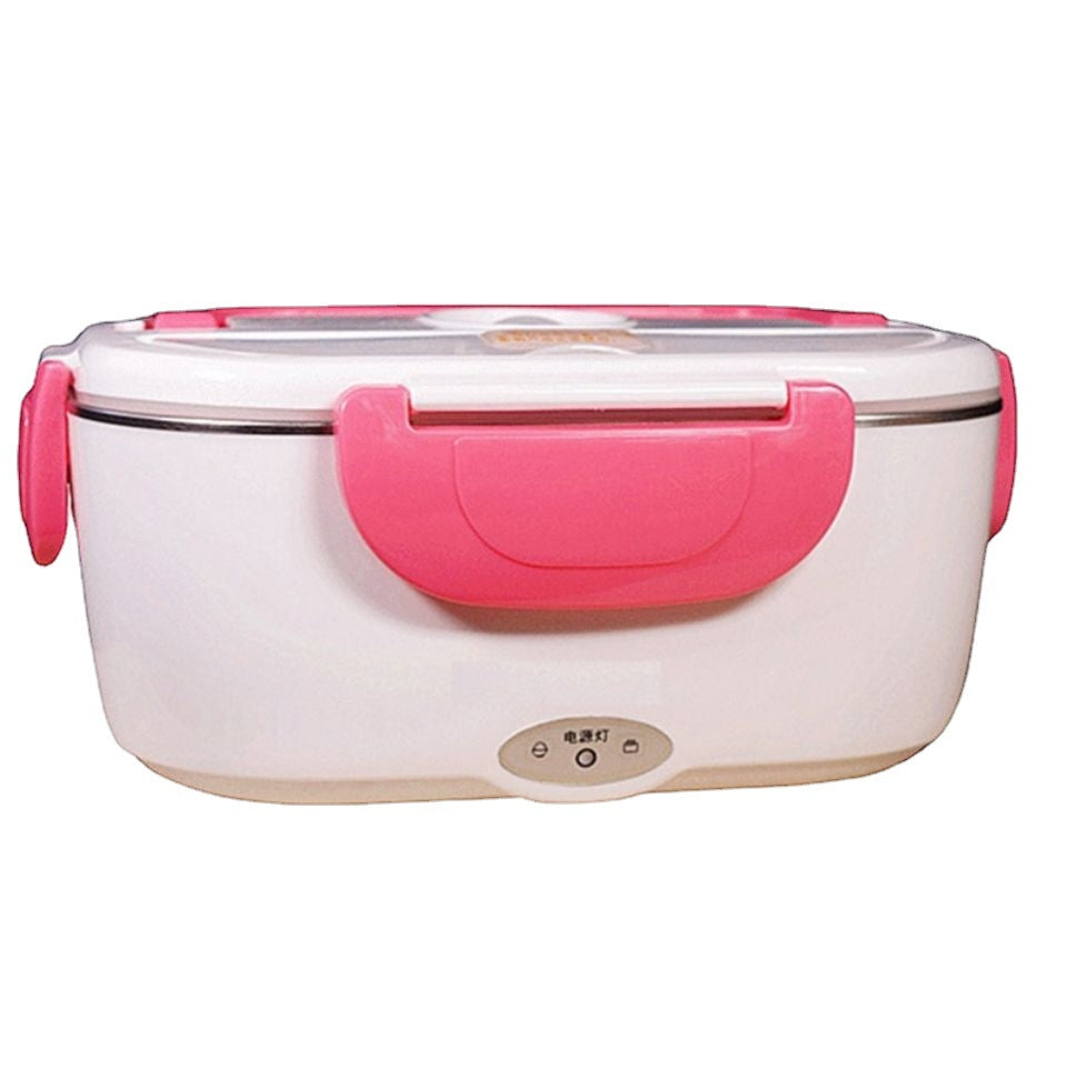 Large Capacity Heated Electric Lunch Box - Stainless Steel Insulated Car Bento Box