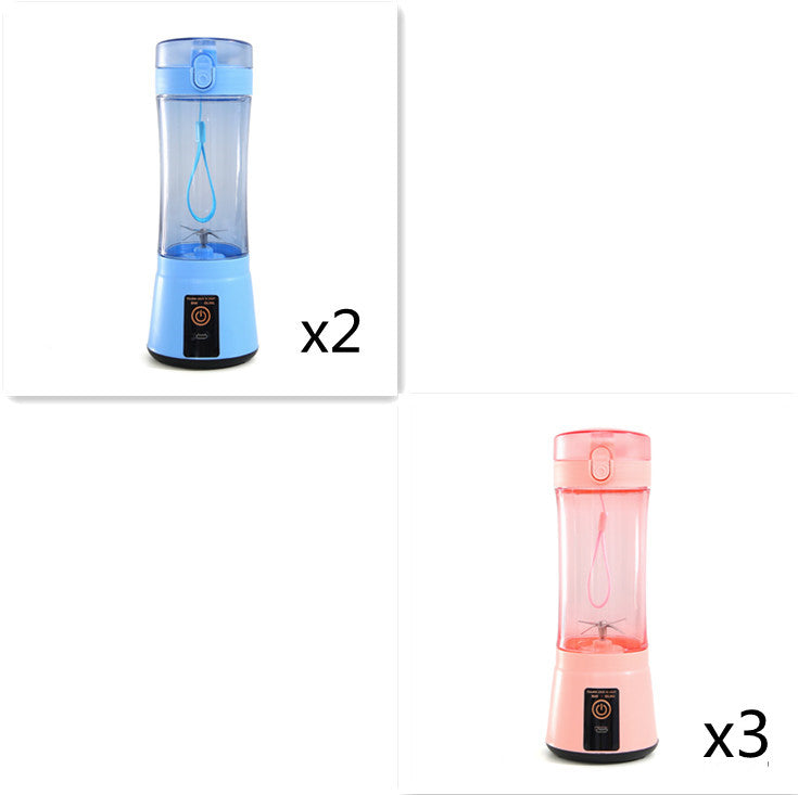 Portable Electric Fruit Juicer - Wireless USB Rechargeable Mini Multifunction Smoothie Blender