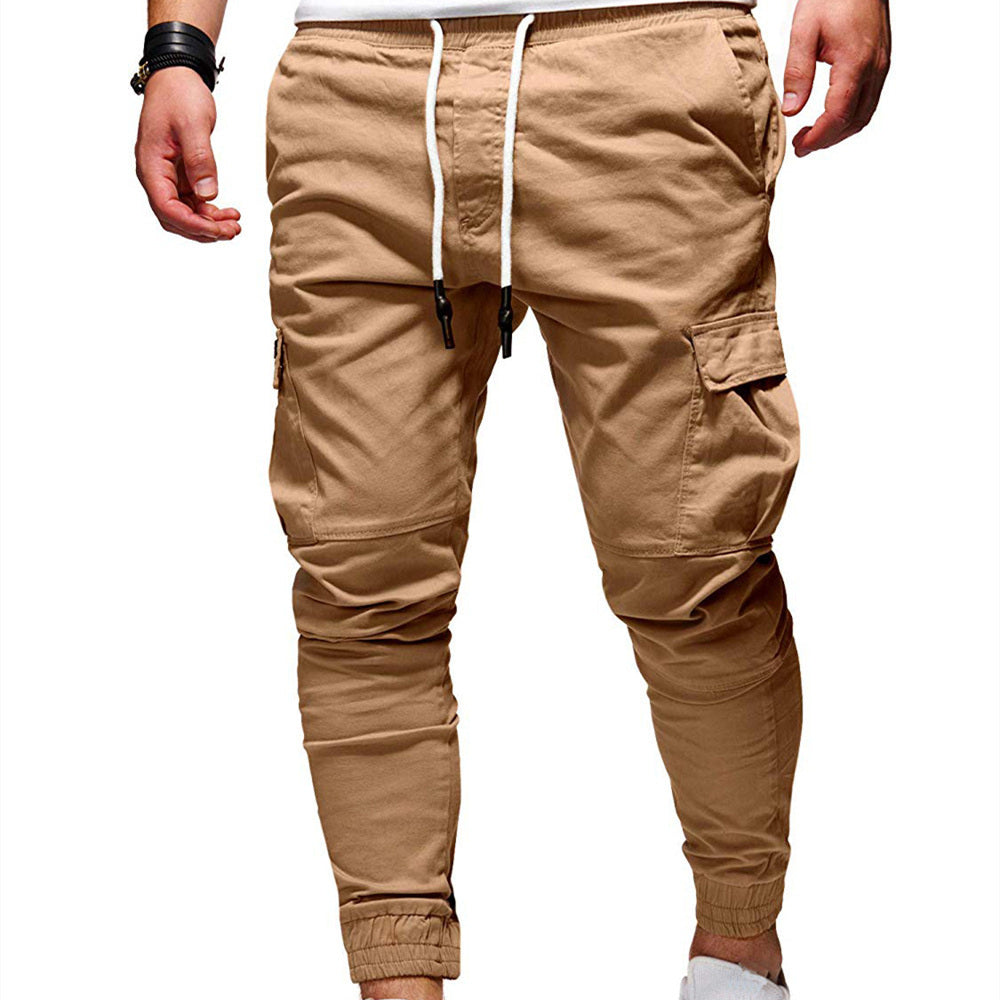 Tethered Elastic Sports Baggy Jogging Pants For Men
