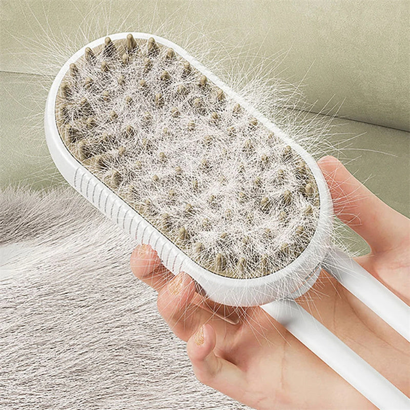 3 in 1 Cat Steam Brush - Pet Grooming Electric Hair Comb