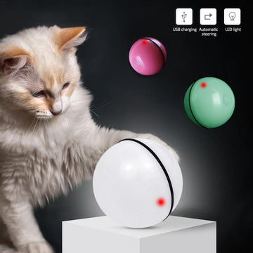 LED Laser Electronic Rolling Funny Pet Toy Ball For Cat