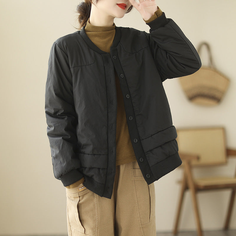 Women's Retro Thickened Cotton-Padded Jacket - Short Coat