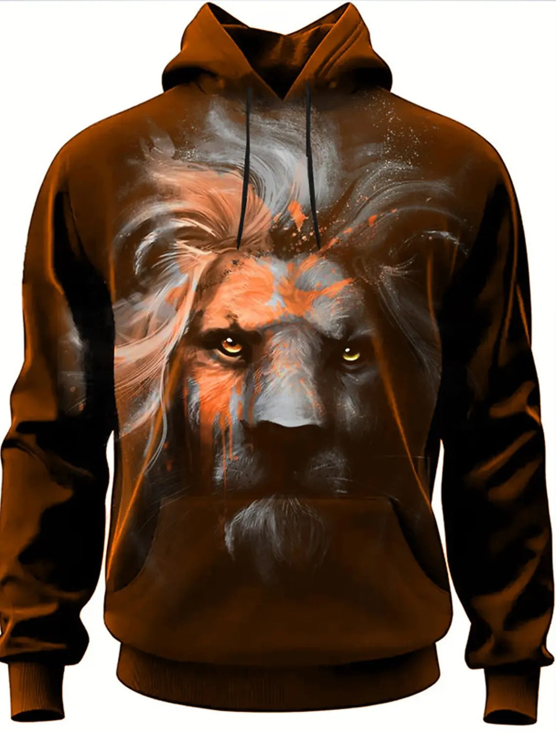 Fashion Brand Lion's Head 3D Hoodie Fashion For Men And Women