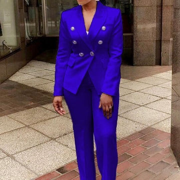 Women's New High Waist Solid Colour Suit