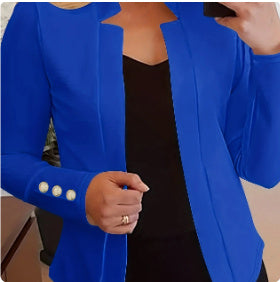 Women's Solid Colour Casual Professional Blazer For Ladies