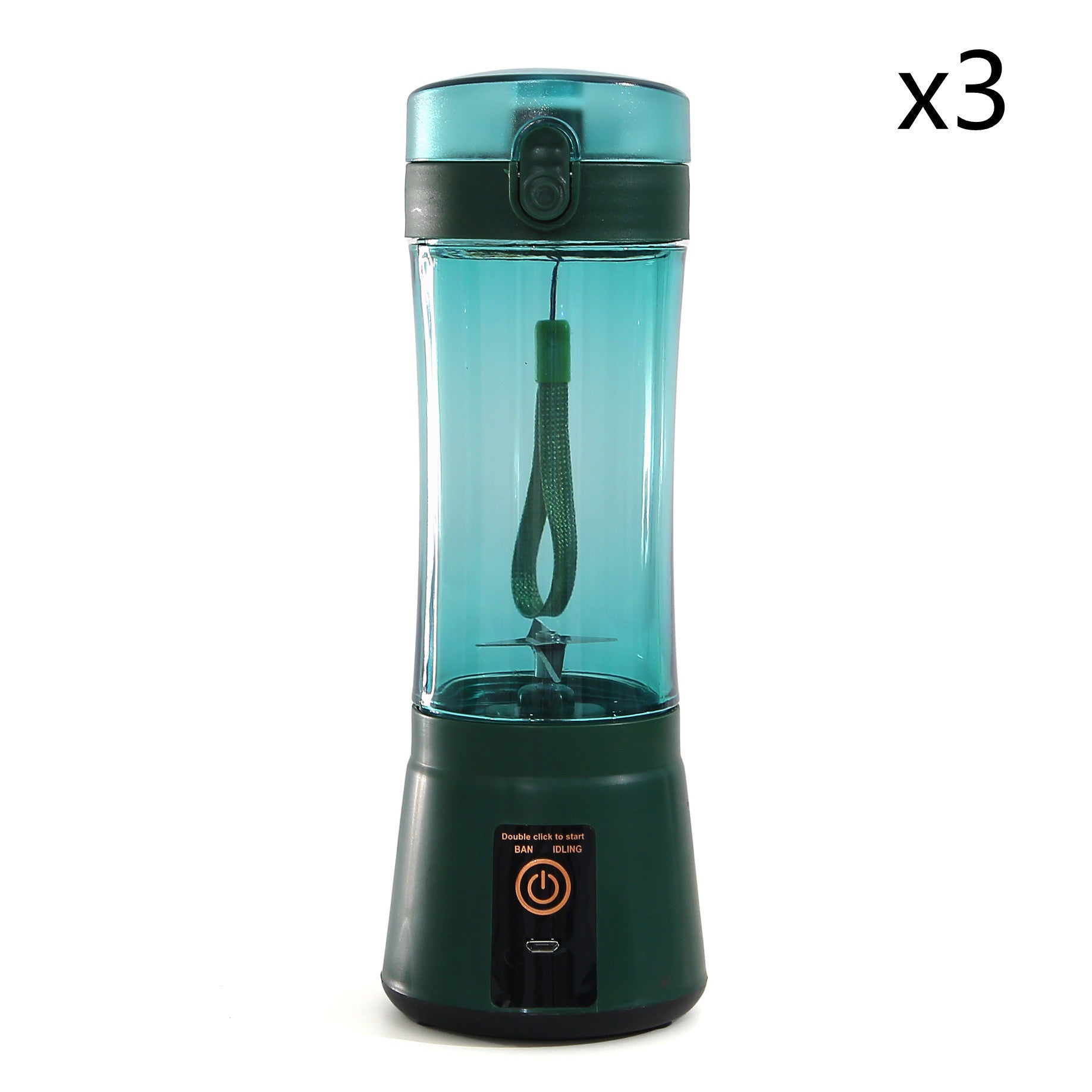 Portable Electric Fruit Juicer - Wireless USB Rechargeable Mini Multifunction Smoothie Blender